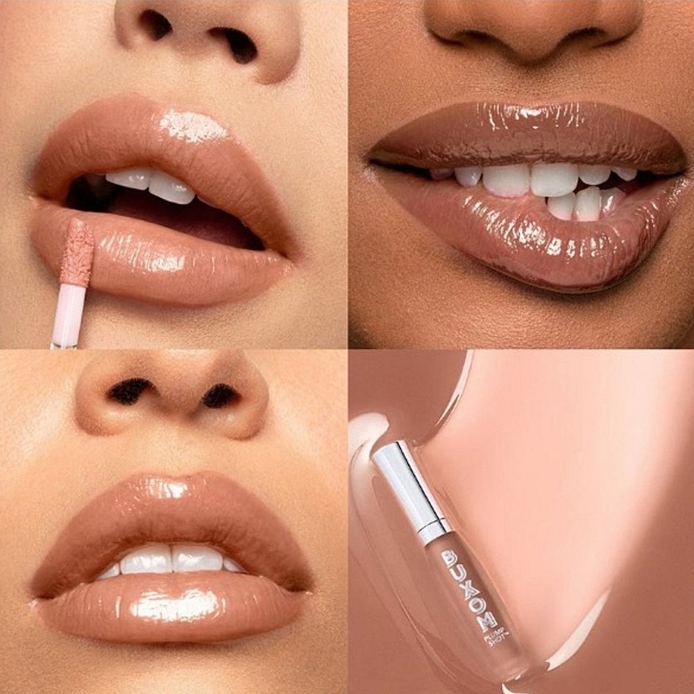 BUXOM Plump Shot Plumping and Smoothing Lip Serum Gloss - GET NAKED NWT